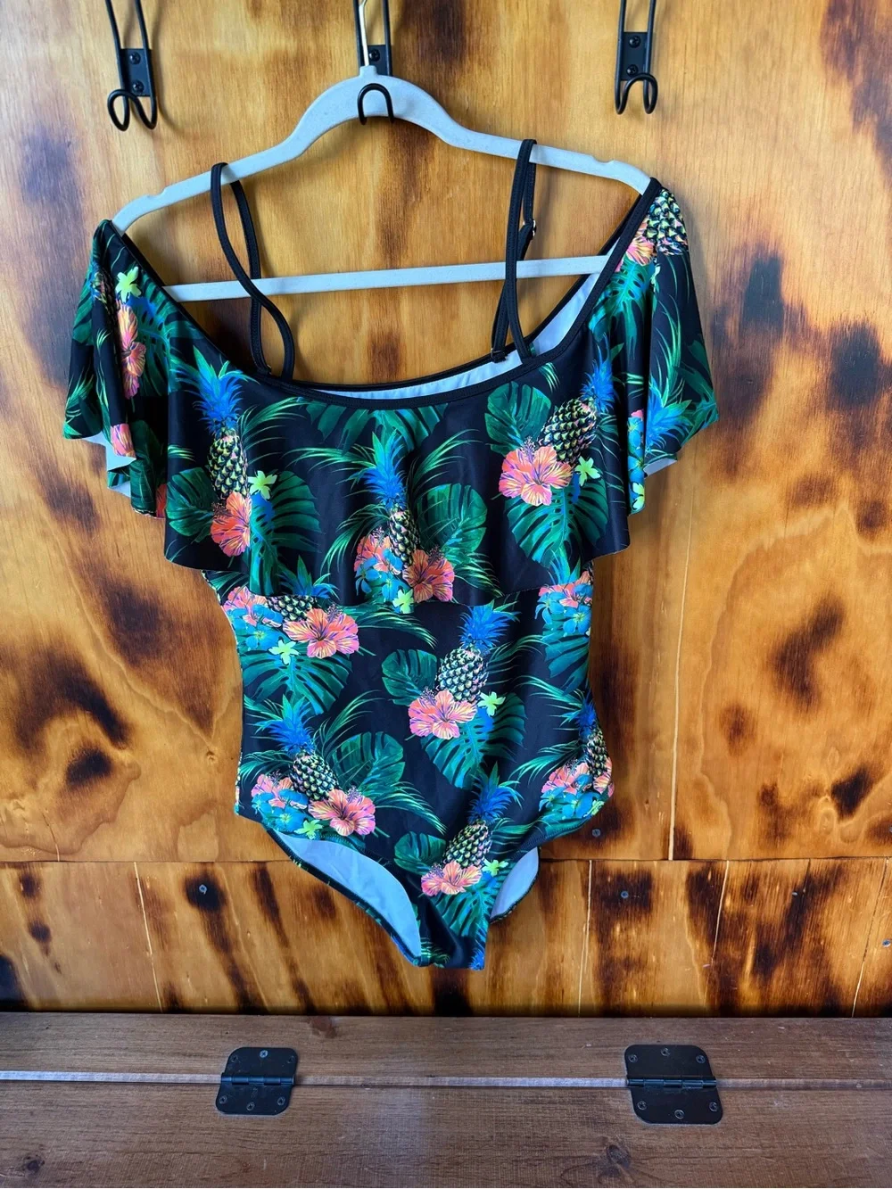 Bundle Tropical Pineapple & Watermelon Swimsuits - Black & Pink